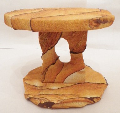 Desert Sandstone single pedestal top and bottom