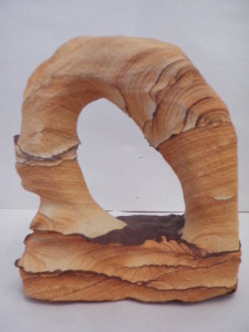 Desert sandstone wind rock